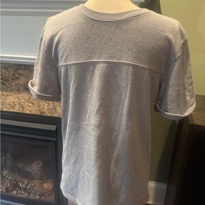 Forever 21 Gray Short Sleeve/cuff sleeve Shirt